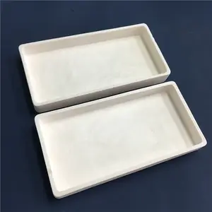 Lab Research 99% Al2O3 Tray Alumina Ceramic Crucible