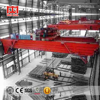 Control de cabina de servicio pesado Vigas dobles Vigas eléctricas 30 Ton 40 Ton 50 Ton Eot Bridge Traveling Overhead Crane 150ton
