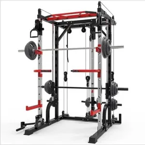 2022 nouvelle maison de musculation câble croisé multifonctionnel haltérophilie entraînement Power Cage Squat Rack Gym Smith Machine