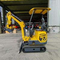 Offre Spéciale Excavatrice compacte de 1.2 tonnes CE EPA Euro 5 sur chenilles Petite pelle à entraînement hydraulique Moteur diesel Mini ensacheuse pour la maison