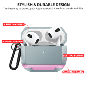 Funda de TPU para Apple <span class=keywords><strong>AirPods</strong></span> Pro, funda de lujo para auriculares, funda para Air Pods Pro, funda para Airpod con mosquetón - Product Image 3