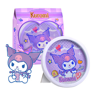 Kit de peinture diamant Sanrio Kuromi, rond, écologique, pour filles et enfants - Product Image 3