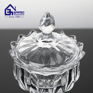 Bocal de rangement <span class=keywords><strong>en</strong></span> verre Bocal à bonbons Rangement de cuisine Couvercle <span class=keywords><strong>en</strong></span> verre Sucrier avec mise <span class=keywords><strong>en</strong></span> conserve Grand <span class=keywords><strong>pot</strong></span> de citron Design gravé Style classique - Product Image 5