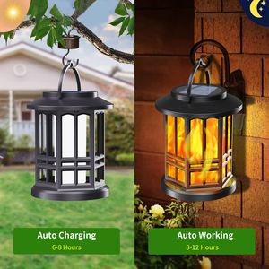 Piccola Torcia <span class=keywords><strong>Solare</strong></span> da Giardino a LED IP65 con Effetto Fiamma e Controllo Induttivo, <span class=keywords><strong>Lampadario</strong></span> Sospeso - Product Image 4