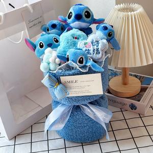 Bouquet de fleurs artificielles en peluche, jouet en peluche, poupée en tissu de dessin animé, 31 cm-50 cm, cadeau d'anniversaire, de remise de diplôme, de la Saint-Valentin 2025 - Product Image 6