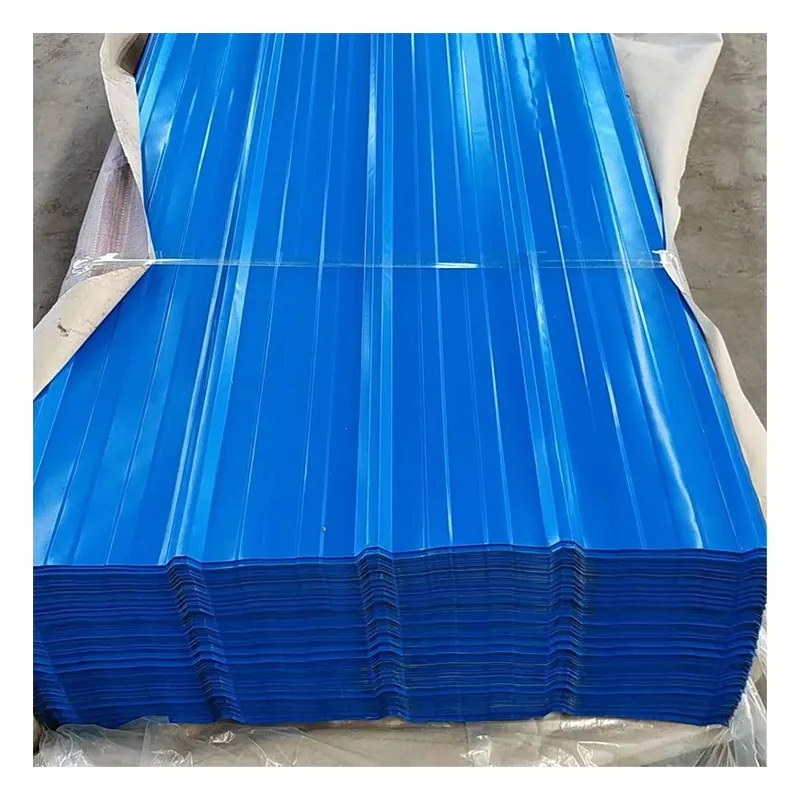 Color Coated Zinc 30 60 275 Prepainted Corrugated Galvanized Steel Roofing Sheet 600mm 1200mm 1250mm Galvalume Roofing Tiles