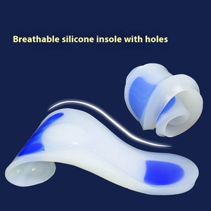 Plantillas Ortopédicas con Soporte de Arco <span class=keywords><strong>para</strong></span> Fascitis Plantar, Gel de Silicona, Absorción de Impactos, Comodidad <span class=keywords><strong>para</strong></span> Pies Planos, Alivio del Dolor de Talón - Product Image 2