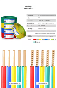 Cable Eléctrico de Cobre Sólido de 1.5mm² 16AGW con Aislamiento de PVC, 450/750V, Cumple con la Norma IOS, para Aplicaciones de Energía en Construcción de Viviendas - Product Image 5