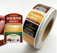 Rollos de Etiquetas de Papel Mate con Recubrimiento UV, Etiquetas Adhesivas Troqueladas para Precios de Venta al Público