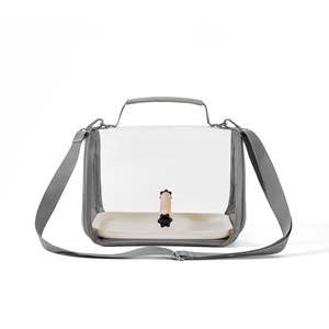 2025 Offre Spéciale extérieur <span class=keywords><strong>Cage</strong></span> à oiseaux sac à dos transporteur plateau en plastique Transparent avec 360 vue pour perruches et canaris boîte emballée - Product Image 5