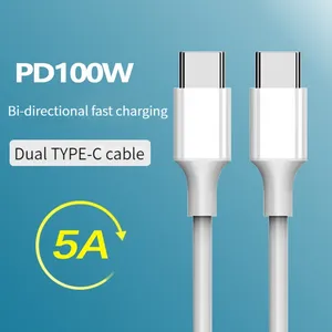 USB-C к USB-C кабель быстрой зарядки 1 м/2 м двойной Pd Type-c-L Sync USB кабель для зарядки кабели для передачи данных