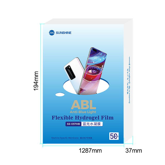 SUNSHINE SS-057HB Anti-Blue Light Hydrogel Film Eye Protection and Blue Light Protection Hydrogel Film Screen Protector