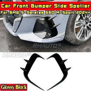 สปอยเลอร์กันชนหน้ารถยนต์ G60 สีดำเงา สไตล์ M-Sport พร้อมครีบอากาศ สำหรับ BMW ซีรีส์ 5 G60 ปี 2024+ อุปกรณ์ตกแต่งรถยนต์ - Product Image 1