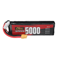 Batterie Lipo OEM puissante 2S 7.4V, batterie lithium RC 2S 5000mAh 7000mAh, décharge 100C pour véhicule RC et drone