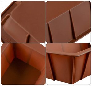 <span class=keywords><strong>Molde</strong></span> de pastel antiadherente de silicona <span class=keywords><strong>Rectangular</strong></span> para el hogar, cocina, <span class=keywords><strong>molde</strong></span> para hornear pan DIY para pastel de tostadas - Product Image 4