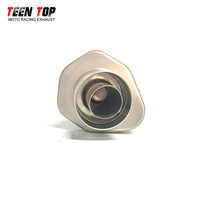 Silencieux d'échappement TEENTOP en acier inoxydable modifié avec double support pour CF MOTO 450MT Adventurer 2023+