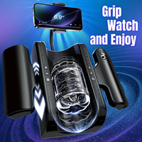 Copa de Masturbación Vibratoria Retráctil Totalmente Automática, con Soporte para Teléfono, para Entrenamiento de Desensibilización Masculina, Superventas