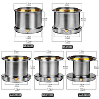 Moulinet spinning TUOLI, rapport de transmission 4.7:1, capacité de frein maximale 18 kg, 7 roulements à billes, bobine entièrement métallique, résistant à l'eau salée, pour rivières, lacs et eaux courantes.