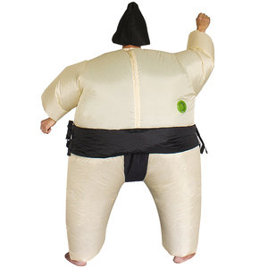 Costume de lutte sumo gonflable réaliste en polyester pour adulte, idéal pour la location lors d'événements d'Halloween - Product Image 6