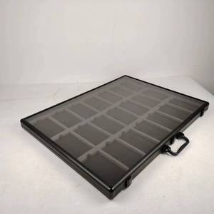 Kotak penyimpanan kolektor jam tangan kapasitas besar, casing tampilan aluminium portabel dengan desain tas penguncian untuk peralatan dan peralatan - Product Image 6