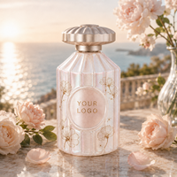 Parfum Personnalisé pour Femme, Design Côtelé Printanier, 100ml EDP, Notes Florales Longue Durée, Vaporisateur Personnalisé avec Logo