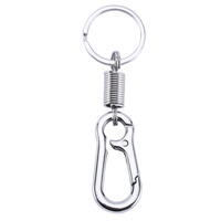 Mousqueton à boucle de gourde en acier inoxydable, 1 pièce, excellente qualité, Clip de ceinture, anti-perte, porte-clés suspendu, rétractable