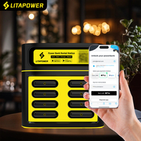 Nouvelle Station de Partage et Location de Batteries Externes OEM Tendance à 6 Emplacements pour Téléphones Mobiles, Borne de Recharge Rapide 36W