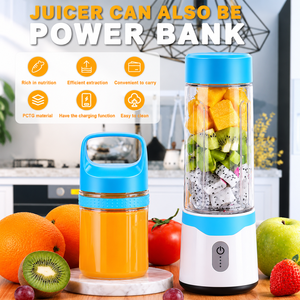 Licuadora Inalámbrica Recargable con Doble Vaso, 6 Cuchillas, Libre de BPA, para Jugos Frescos - Product Image 3