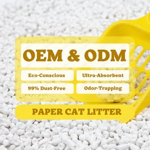 Échantillons Gratuits CE MSDS, Remises en Gros Importantes, Litière pour Chat en Papier 100% Naturelle, Très Absorbante et Sans Poussière - Product Image 1