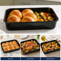 Plaques de cuisson émaillées écologiques personnalisées en gros pour four, idéales pour le pain de dinde, antiadhésives
