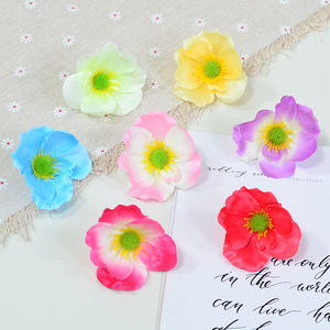 ดอกป๊อปปี้ประดิษฐ์จาก Dongchen Crafts ดอกไม้ผ้าไหมสำหรับตกแต่งงานแต่งงาน ดอกไม้ขนาดเล็กหลากสีสัน อุปกรณ์ตกแต่งหมวก - Product Image 1