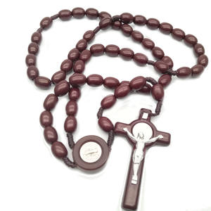 Offre Spéciale En Bois Chapelet Perles Colliers Jésus Catholique Religieux Chapelet Colliers pour Pary <span class=keywords><strong>Bijoux</strong></span> En Gros - Product Image 4