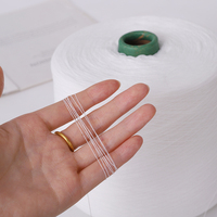 100% Polyester Yarn Ring Spun Weaving Knitting Ne 20/2 30/2 32/2 40/2 42/2 Polyester Spun Yarn
