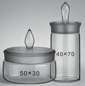 Botella de pesaje de laboratorio plana de forma baja de forma alta botella de pesaje de vidrio - Product Image 2