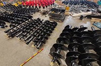 Foret hélicoïdal de 250 mm, 350 mm, 450 mm, 800 mm pour excavatrice, chargeuse compacte, tracteur – Idéal pour le jardinage et la plantation