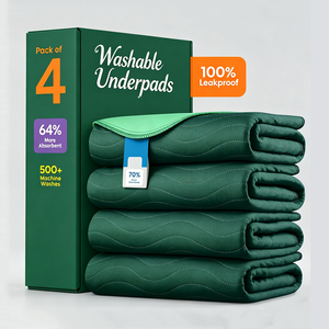 Custom Logo Eco-Friendly Reusable Dog Pee Pad OEM ODM Bulk Wholesale Leak-Proof Anti-Slip Washable Puppy Whelping Pads