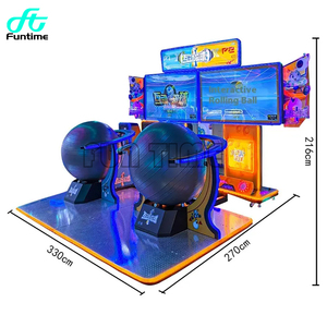 Machine <span class=keywords><strong>de</strong></span> <span class=keywords><strong>jeu</strong></span> d'arcade interactive géante et immersive, type bowling, à monnayeur, avec éclairage néon complet, pour la compétition sportive, équipement <span class=keywords><strong>de</strong></span> divertissement - Product Image 2