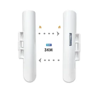 Jembatan nirkabel, jembatan Wifi jarak jauh 5Ghz 300Mbps 3Km titik nirkabel ke titik luar ruangan Cpe Wifi Bridg