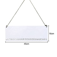 Planche de calendrier mural en bois avec Logo personnalisé, bricolage de noël, planche de suspension de bonbons vierge de Sublimation