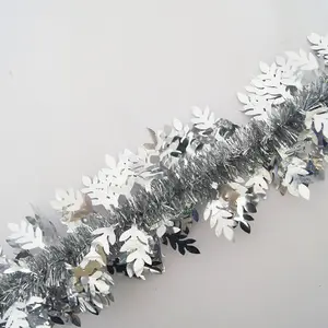 Decor tinsel garland for festival party the range christmas decorations for silver tinsel garland