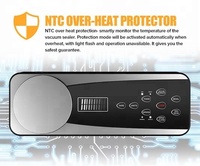 Appareil de cuisine de haute qualité, entièrement automatique, double pompe, acier inoxydable 304, machine d'emballage sous vide alimentaire