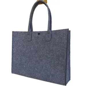 New Design Recyle Felt Tote Bag Handbag Large Durable Felt Shopping Bag For Ladies