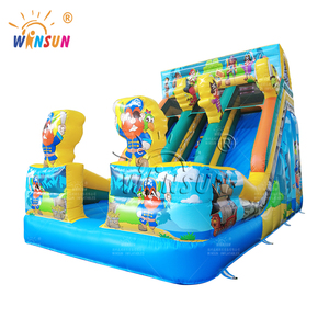 Winsun Hot Bán cướp biển cá mập cho <span class=keywords><strong>Inflatable</strong></span> trượt Combo PVC nhà bị trả lại với tàu cướp biển chủ đề <span class=keywords><strong>Inflatable</strong></span> lâu đài - Product Image 2
