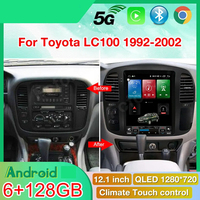 Android Auto Radio pour Toyota Land Cruiser LC100 1999-2002 Pour Lexus LX470 Multimedia-Player GPS Auto Navi Head Unit