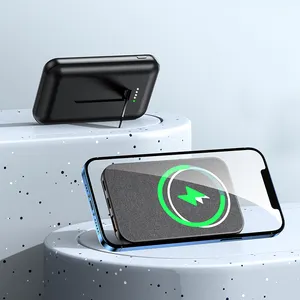 आईफोन 12 मिनी प्रो मैक्स के लिए हॉट मैग्नेटिक वायरलेस पावरबैंक 10000mah मैग्नेटिक पोर्टेबल फोन वायरलेस चार्जिंग पावर बैंक