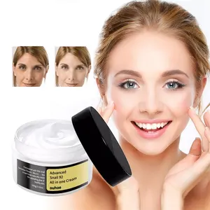 OUHOE moisturizing snail essence facial cream anti aging redness relieving acne scar reducing advanced snail 92 all in one cream