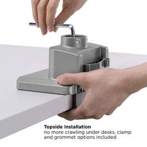 Support triple moniteur LDT62-C036P avec <span class=keywords><strong>bras</strong></span> à ressort à gaz fin, support de bureau réglable robuste <span class=keywords><strong>pour</strong></span> <span class=keywords><strong>PC</strong></span> LED <span class=keywords><strong>3</strong></span> écrans - Product Image 5