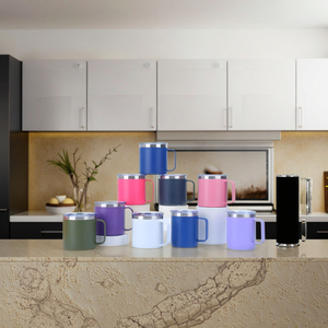 Mug en acier inoxydable à double paroi écologique élégant de 360 ml, impression UV durable, style pour la maison, le bureau, les articles promotionnels pour boissons - Product Image 1