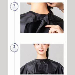 Mantella Professionale Personalizzata con Logo, Corta, Impermeabile, per Parrucchieri, Barbieri, Estetisti, in Poliestere, Unisex - Product Image 3