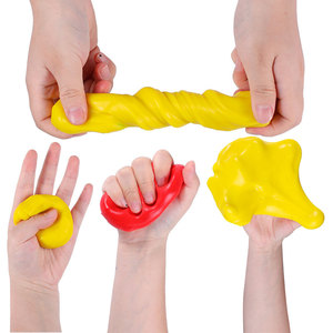 Pâte à modeler thérapeutique pour enfants et adultes – Lot de 4 intensités – Exercice des mains résistantes – Soulagement du stress – Kit en argile polymère et plastique - Product Image 5
